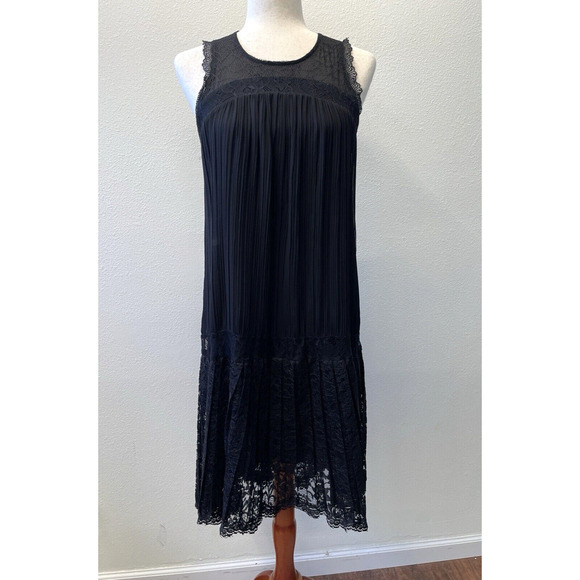 Floreat Dresses & Skirts - Vtg Floreat Anthropologie Dress Womens Size 0 Black Lace Whimsigoth Witchy Fairy